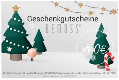 ein Weihnachtsbaum mit einer Zuckerstange davor und ein Weihnachtsbaum mit einer Zuckerstange davor, moosbild, mooswand, moos pflanzen, moos, moos deko, moos art